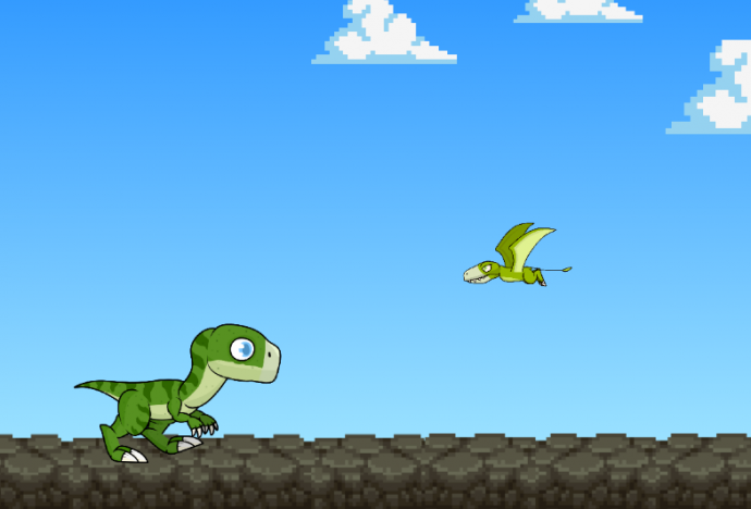 Супер "Dino Runner" - Reмейк