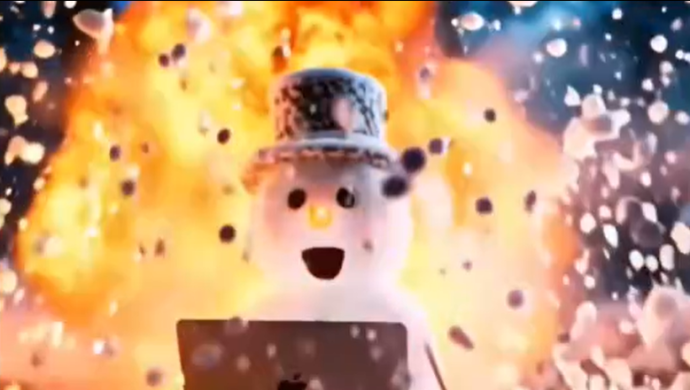 Забавные новогодние🎄 видеоролики учеников