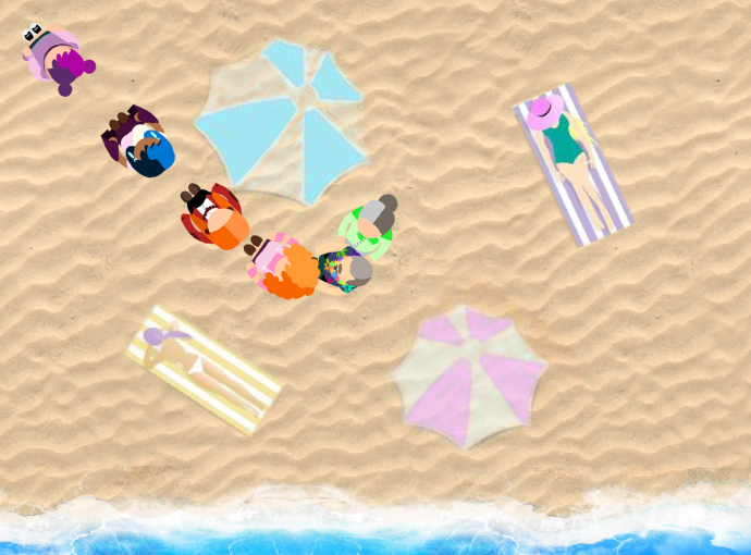 Игра "Пляжный танцпол" 🕺